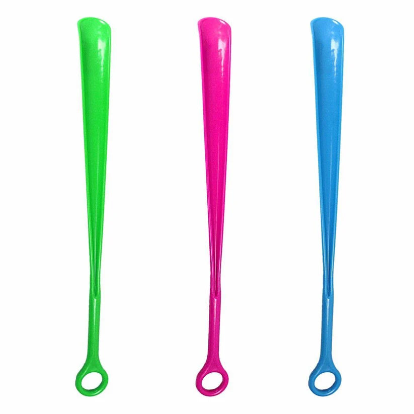 Yellow Easy Shoe Care Plastic Shoe Horn In Assorted Colours 44cm