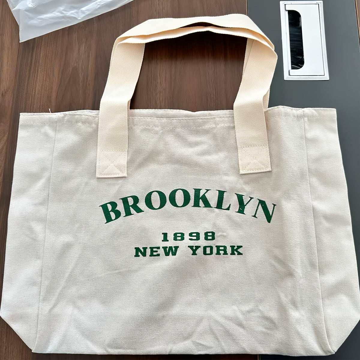 Women's Large Capacity Letter Print Tote Bag