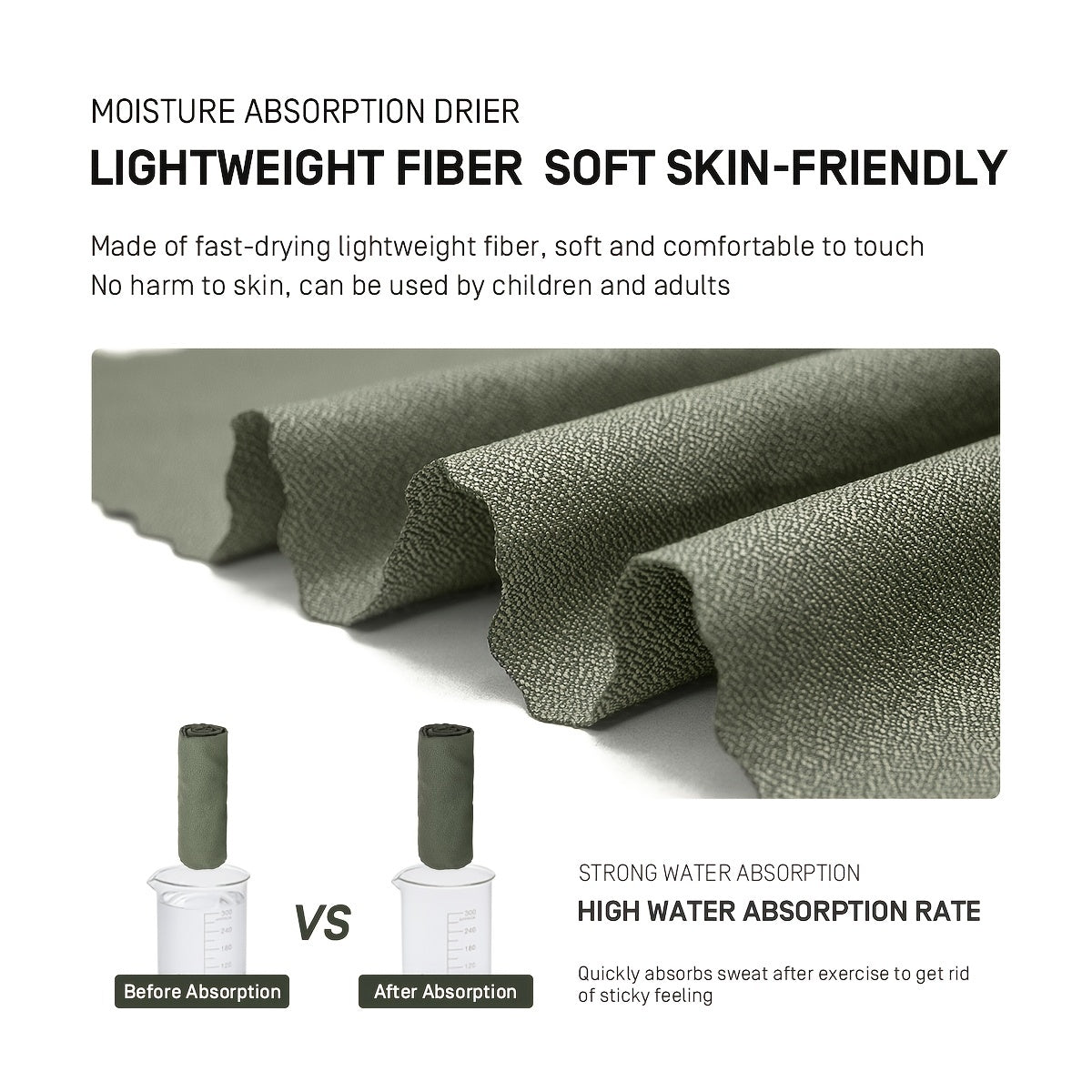 [Ultralight Quick Dry Towel] ETROL Ultralight Quick Dry Towel | Portable, Absorbent Microfiber Sports Towel for Camping, Gym, Swimming, Yoga - Lightweight, Durable, Compact Design