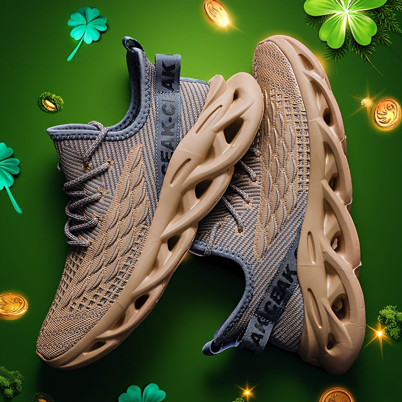 Men'S Blade Sneakers, Breathable Shock Absorption Running Shoes Lightweight Non-Slip Shoes for Jogging Tennis Gym, Walking Sneakers, Athletic Shoes