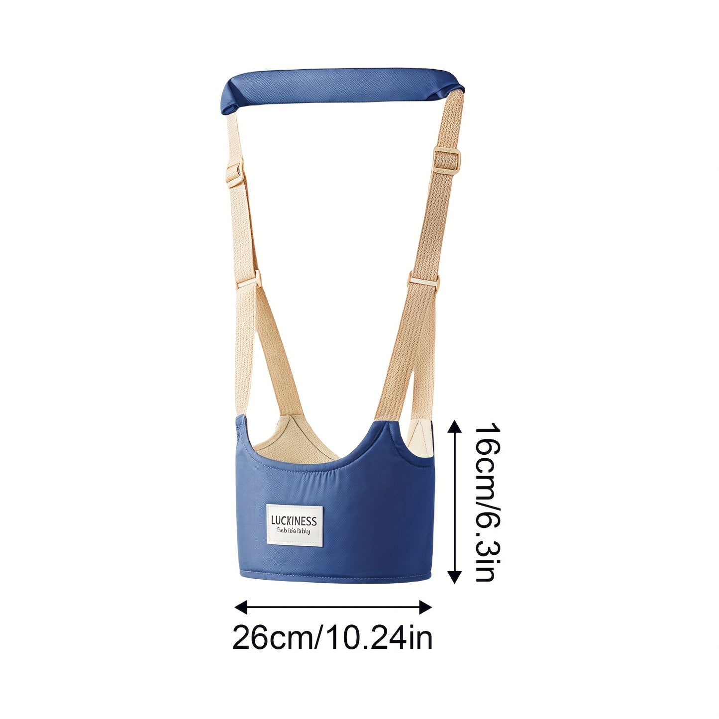 1pc Handheld Early Walking Aid with Anti-Slip Traction Straps - Durable Polyester Harness for Infants, Teething, and Toddlers - Reduces Falls & Improves Coordination - Ideal Baby Learning Tool, Toddler Walking Aid, Secure Fit