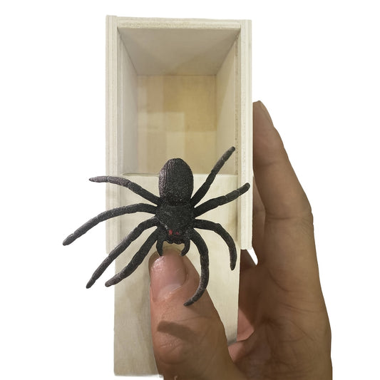Original Spider Prank Box, Fun Toy Box, Hilarious Christmas Halloween Surprise Gift and Practical Joke Kit - Amaze Your Family and Friends with This Creative Handmade Funny Fake Spider Box!