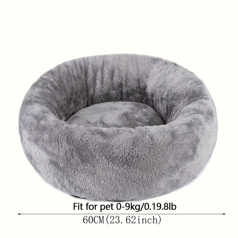 1pc Extra Large Plush Pet Bed with Soft Cushioned Interior - Heavy-Duty All-Season Comfort, Plush Bedding for Small/Medium/Large Dogs & Cats, No Assembly Needed - Ideal Christmas Gift for Pets, Cozy