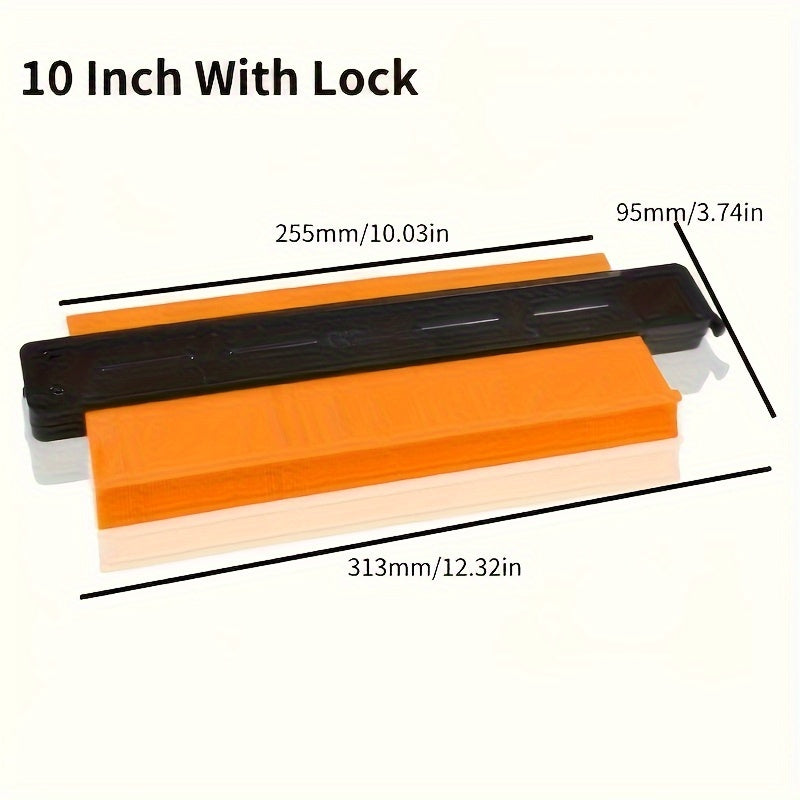 GOXAWEE Contour Gauge Profile Tool, 12.7cm/25.4cm Adjustable Lock, Precisely Copy Irregular Shape Duplicator For Flooring, Construction, Carpenter, DIY Handyman