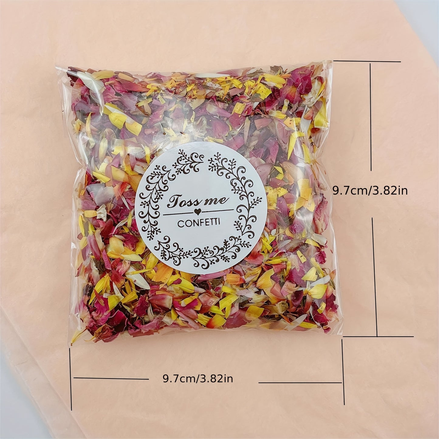 1pc/10g Dried Flower Floral Petals, Can Be Used For Wedding Scene, Birthday Scene, Indoor And Outdoor Landscaping Arrangement, Rain, Glass Bottle Decorations -winter, new year