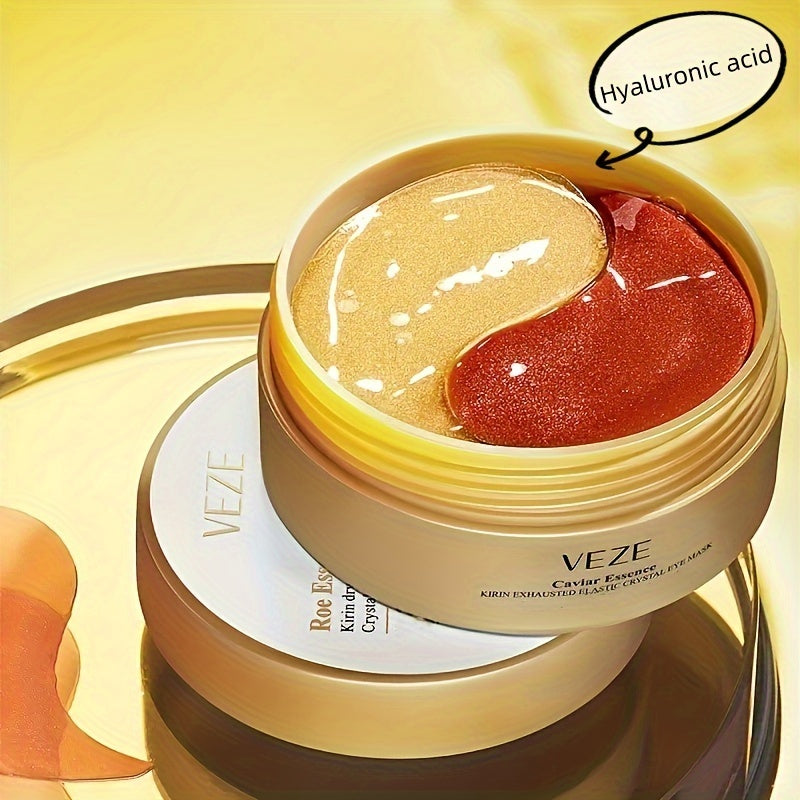 60pcs Caviar Eye Mask, Moisturizing Eye Patches, Lifting Firming Under Eye Skin, Smoothes Wrinkles