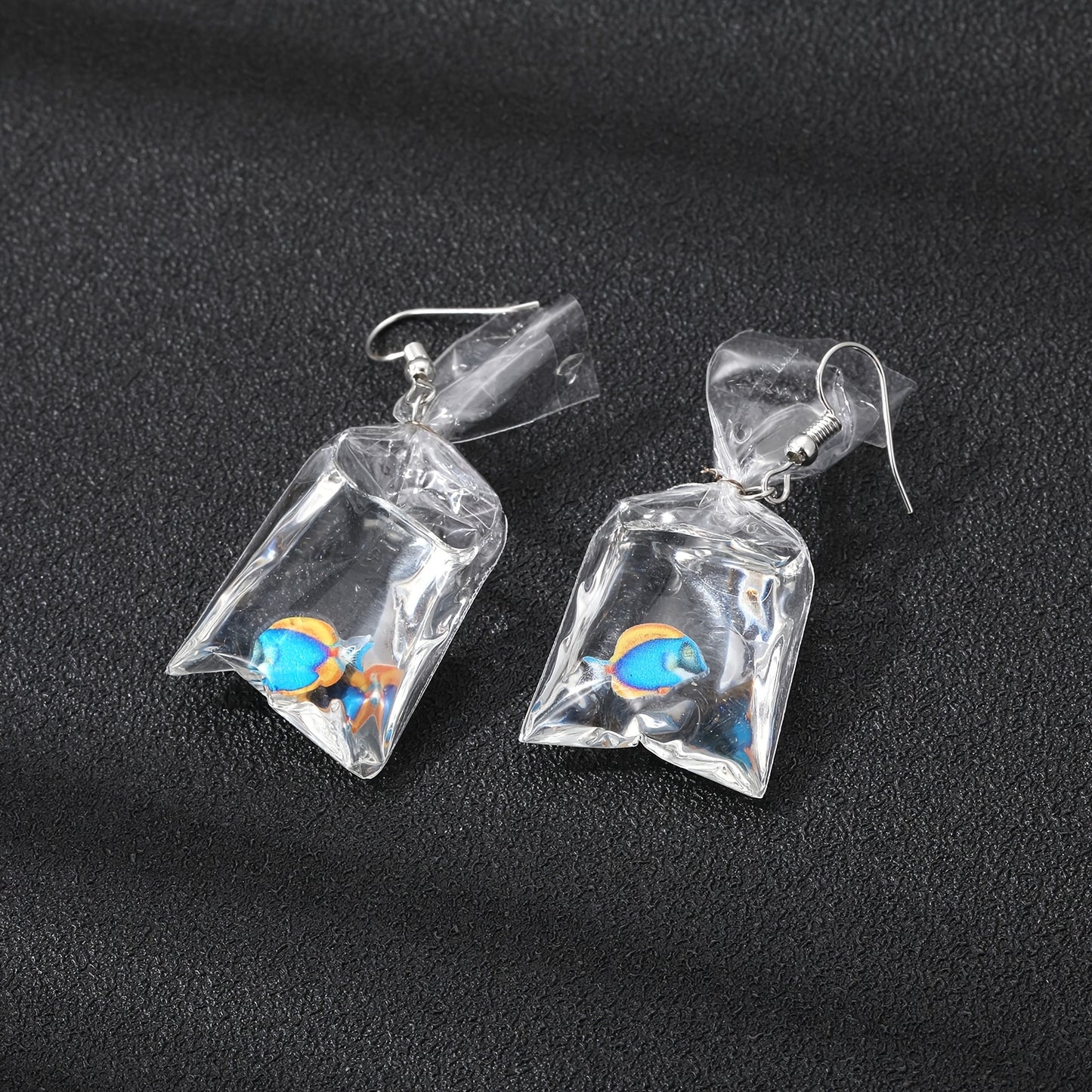 Dazzling Goldfish Water Droplet Earrings - Fashionable Womens Jewelry for Ocean Lovers - Unique Gift Idea for Parties and Special Occasions