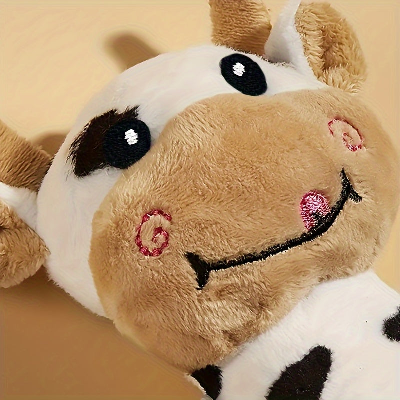 Adorable 1pc Cow Plush Toy - Perfect Chew Toy for Dogs and Cats!