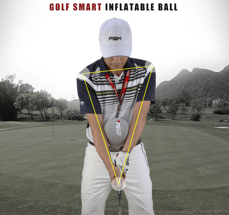 1pc PGM Inflatable Ball For Golf Trainer, Portable Swing Arm Corrector, Posture Auxiliary Correction, Training Aids, Golf Accessories