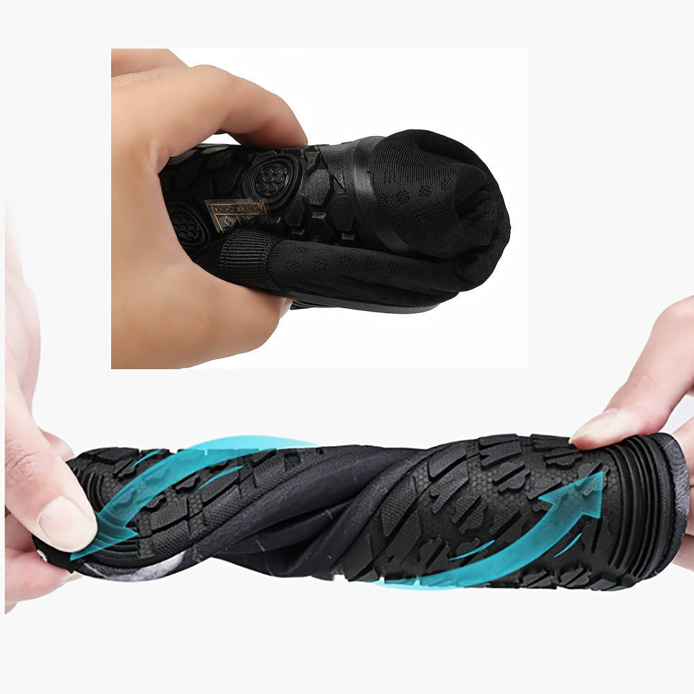 Men's Barefoot Aqua Shoes, Quick Dry Lightweight Non Slip Water Shoes For Summer Beach Creek Hiking Surfing Swimming Boating