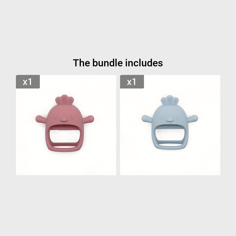 Silicone Teething Toy Suitable for Children Over 3 Months Old, Used as Sucking Chew Toy