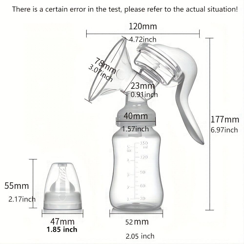 1pc Single Manual Breast Pump: The Ultimate Breast Feeding Solution, Christmas, Halloween, Thanksgiving Gift