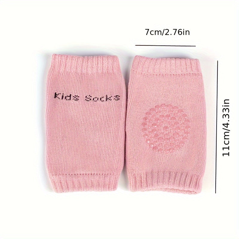 2pcs 5 colors Soft Elastic Knee and Elbow Brace Pads for Babies and Toddlers - Anti-Slip Crawling Safety Protector and Leg Cushion, Christmas, Halloween, Thanksgiving Day Gift