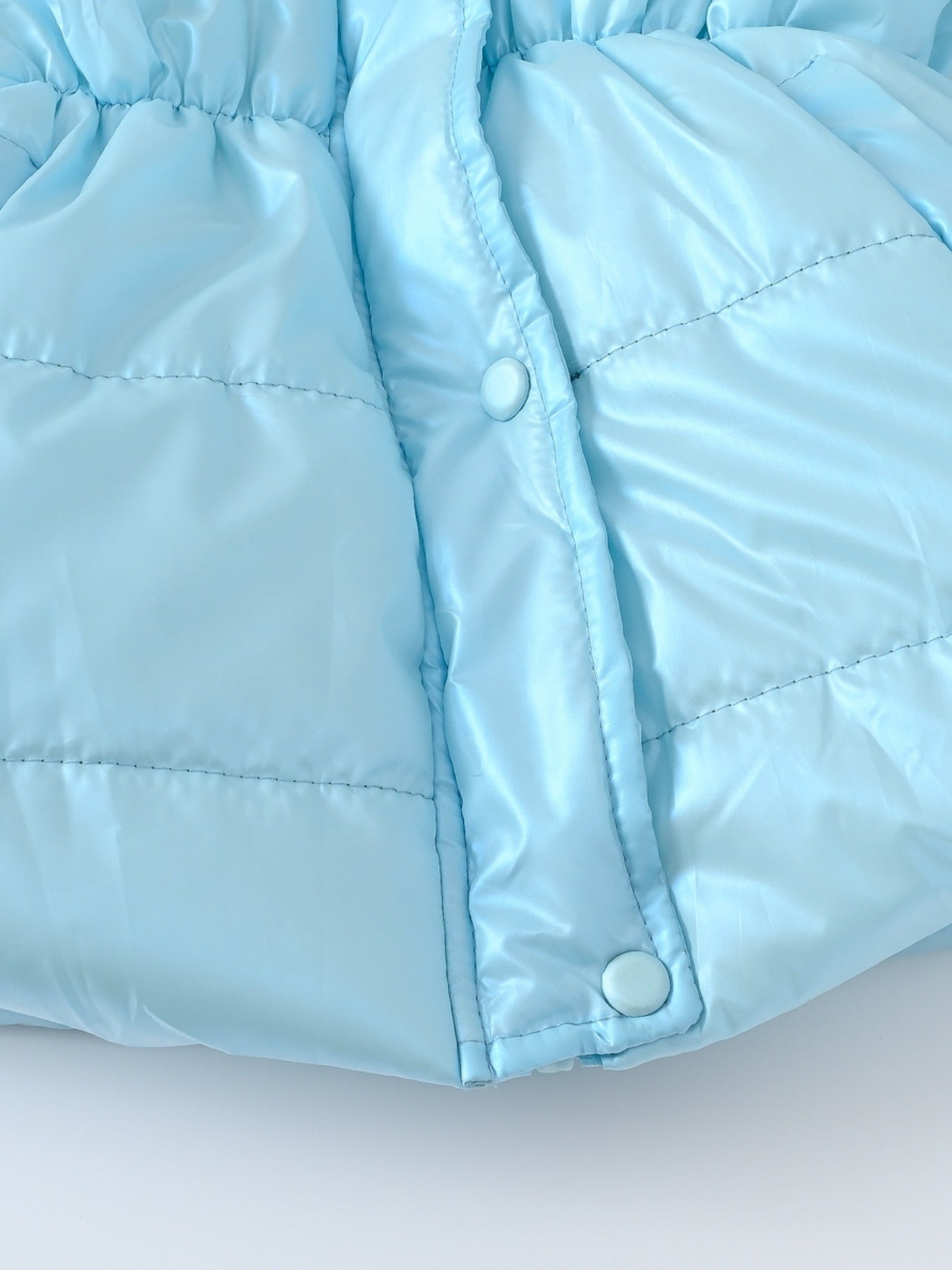 Children's Winter New Style Thickened Glossy Hooded Jacket for Boys and Girls, Mid-Length