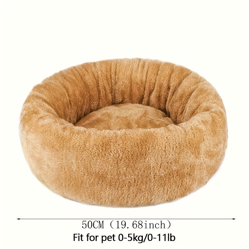1pc Extra Large Plush Pet Bed with Soft Cushioned Interior - Heavy-Duty All-Season Comfort, Plush Bedding for Small/Medium/Large Dogs & Cats, No Assembly Needed - Ideal Christmas Gift for Pets, Cozy