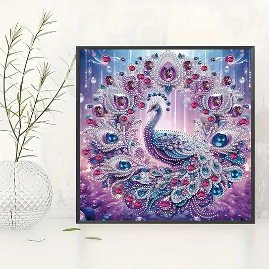 Peacock 5D Diamond Art Set 30x30cm