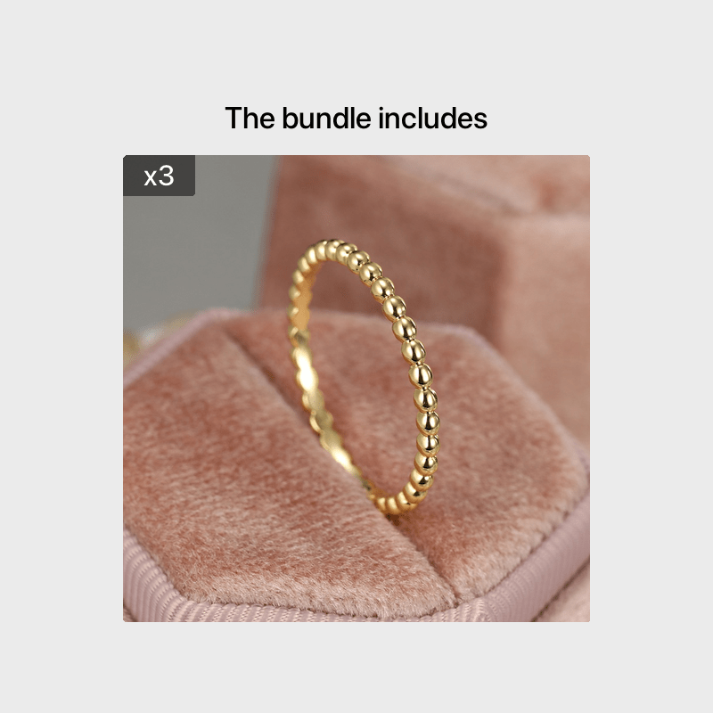 A small polka dot glossy design ladies' ring for a ring party.