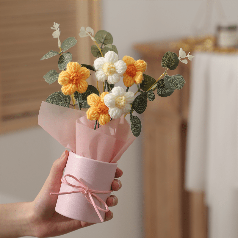 Charming Fleece Puff Tulip in Illuminated Gift Bag - Perfect for Birthday & Holiday Decor, Spring Home Accent, No Battery Required, Flower Decorations