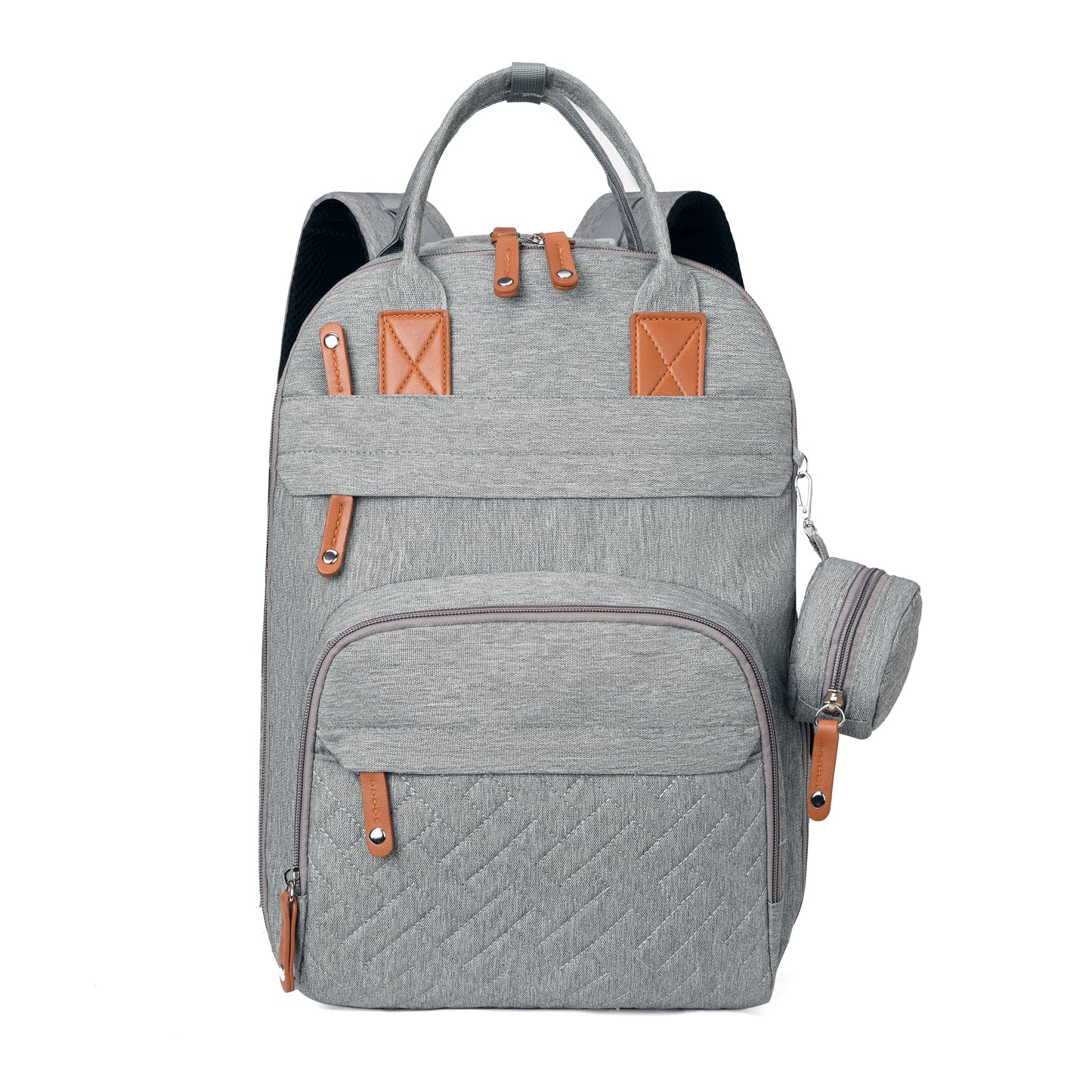 Lamroro Diaper Bag Backpack | Multifunction Travel Back Pack with Stroller Straps & Pacifier Case, Unisex and Stylish, Polyester, Zipper Closure, Utility Pocket, Mixed Color, Ideal for Registry and Shower Gifts