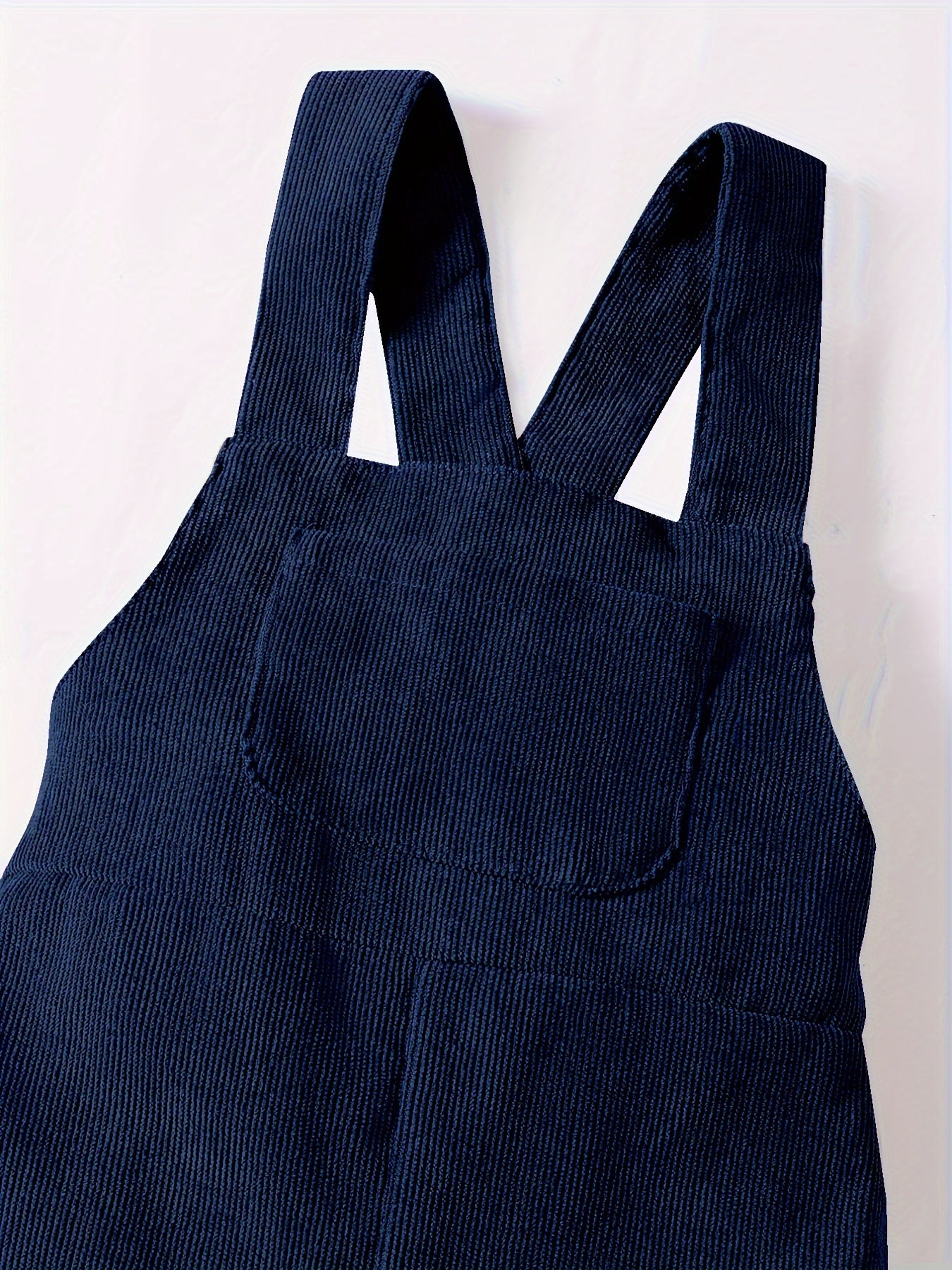 Casual Corduroy Knotted Toddler Baby Overalls, Jumpsuit With Pocket, Retro Strap Pants For Boys Girls