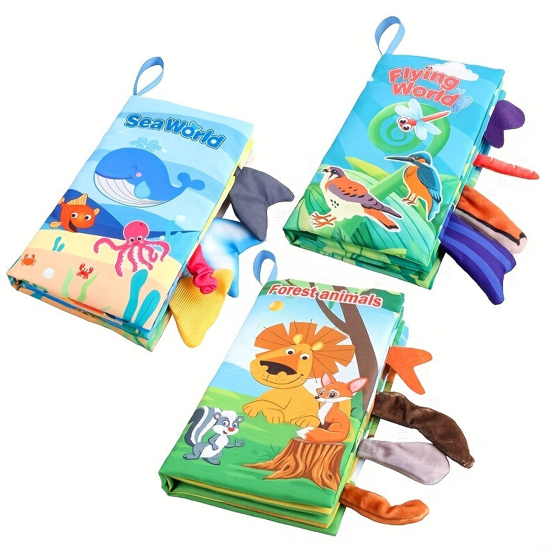 Baby Books -Baby Toys Gifts Touch Feel First Cloth Crinkle Soft Books Infant Tummy Time ToysLearning Sensory Baby Toys Stroller Toys Christmas Halloween Thanksgiving Gifts