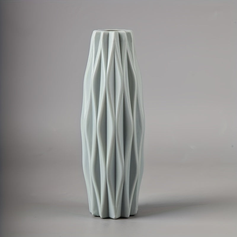 1pc, Nordic Plastic Vase, Creative Modern Vases, Nordic Style Flower Arrangement, Simple Flower Vases Decor, Scene Decor, Room Decor, Wedding Supplies, Wedding Favors (Flowers Not Included)