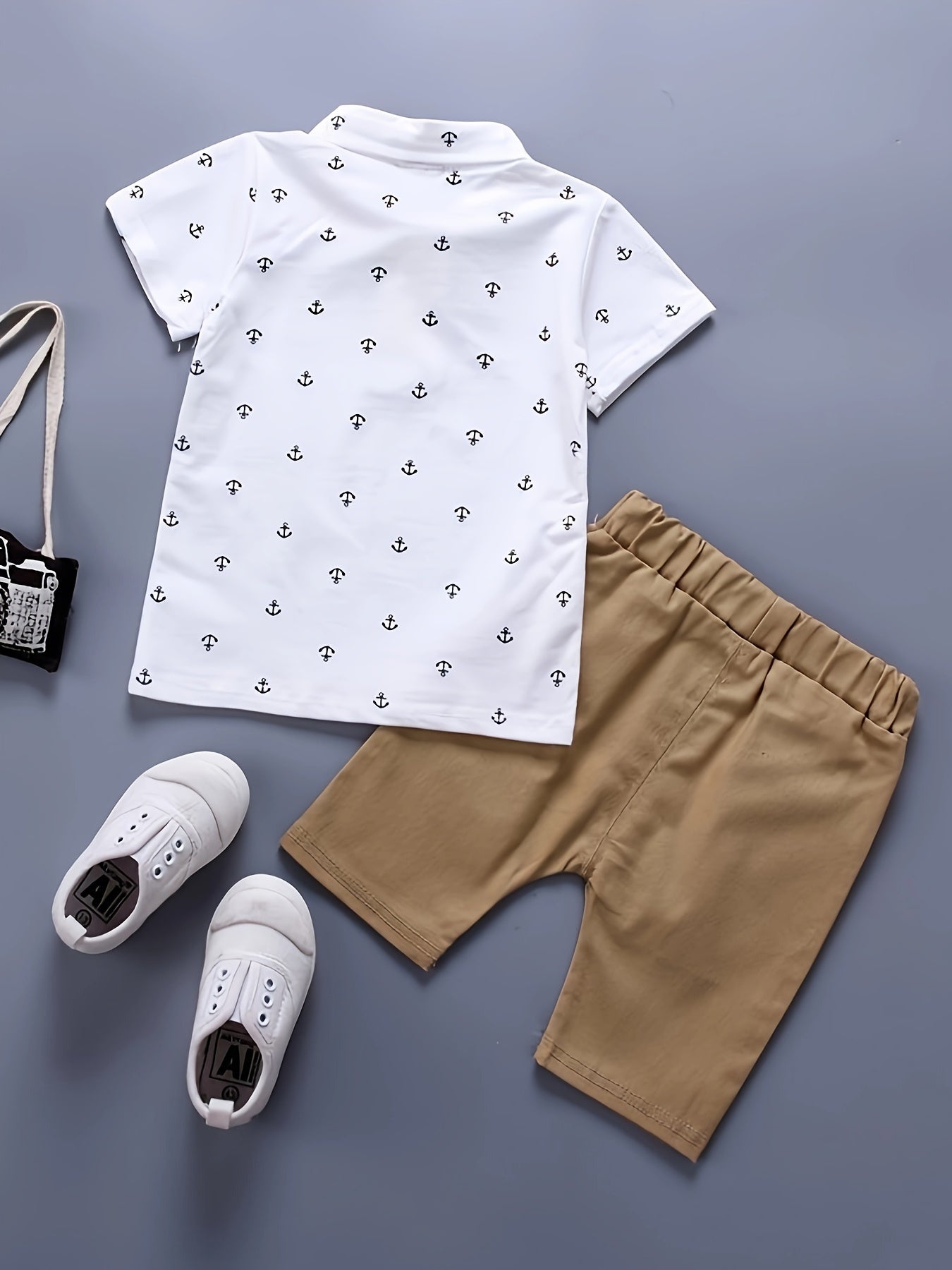 Boys' Summer Short Sleeve Set, New  Breathable Two-Piece Outfit for Toddlers, Perfect for Outdoor