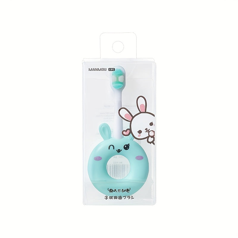 [Soft Silicone Toothbrush] Super Soft Silicone Baby Toothbrush For Toddlers 0-3 Years | Cute Cartoon Design, Gentle Cleaning For Sensitive Teeth
