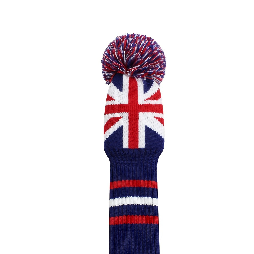 British Flag Design Golf Club Headcovers - Driver, Fairway, Hybrid (Set of 3) - Model GH-157