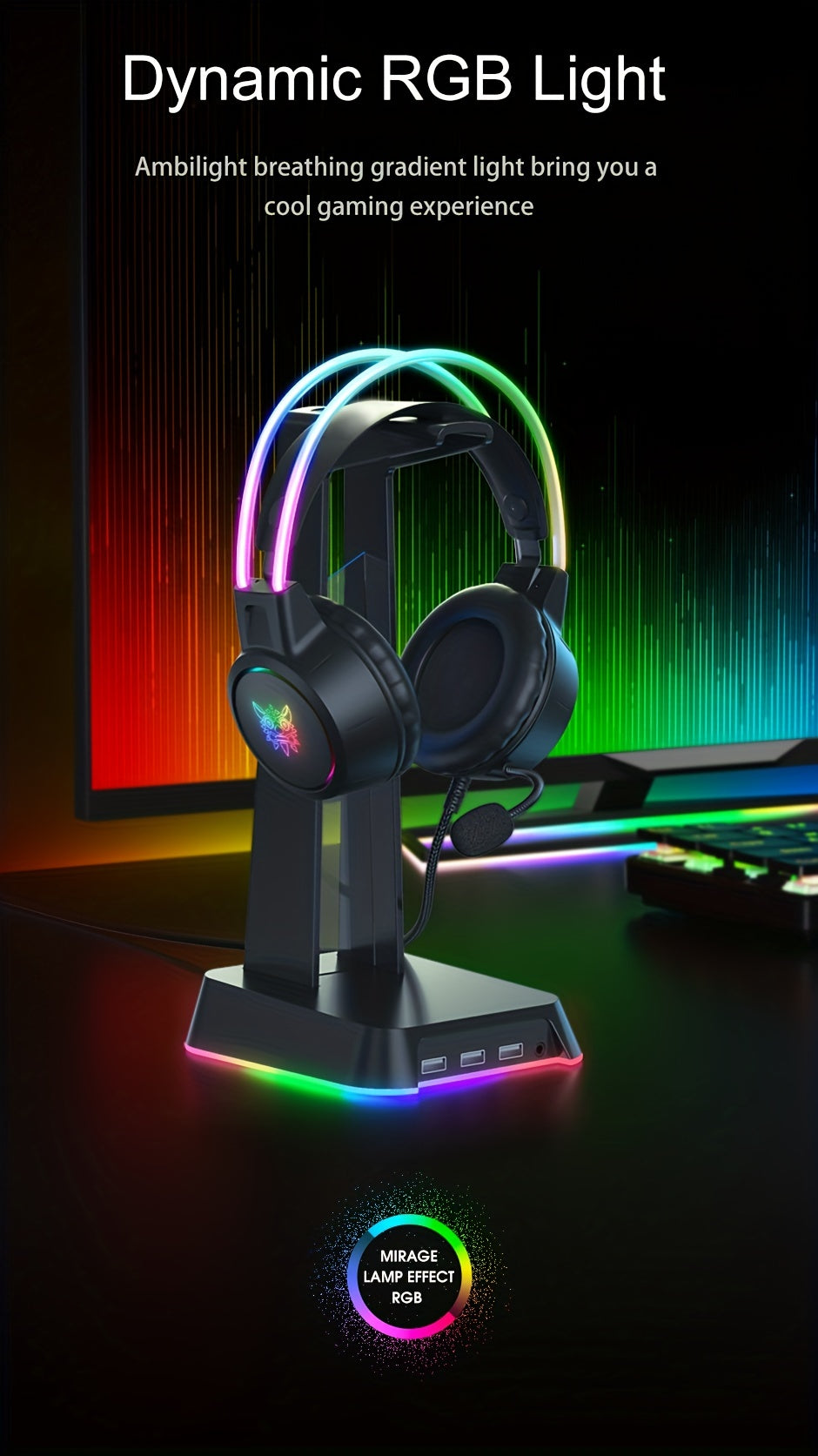 ONIKUMA Gaming Headset with Noise Canceling & Mic - - Stereo Sound, Compatible for PC/Laptop, Compatible with PSN/Xbox Live (No Direct for PS/PC), Compatible with Streaming Software, Plug & Play, Volume Control on Headset, fo