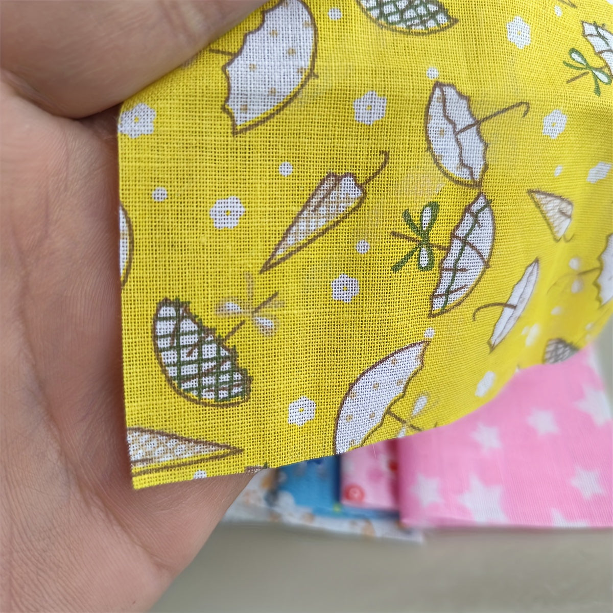 56pcs Patchwork Cloth Set, Flower Cloth, Cotton Blend Cloth, For DIY Sewing Scrapbooking Quilting Craft Patchwork 10cm*10cm/25cm*25cm