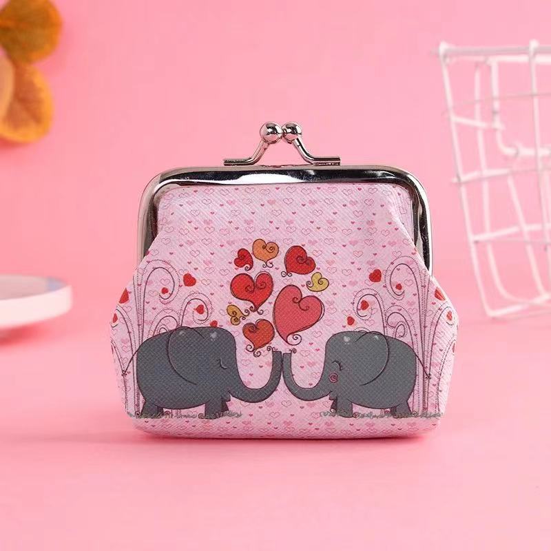 Girls Cute Cartoon Unicorn Print Creative Coin Purse Mini Wallet Holiday Gift