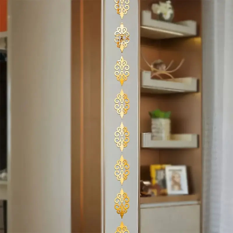 10pc Flower Mirror Wall Decor