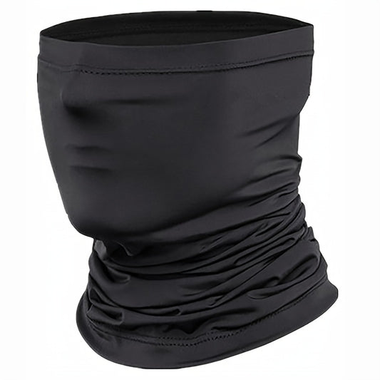 Men's Vintage Knit Scarf - Smooth Polyester Fabric, 150g/m² - Windproof & Dustproof for Sports & Riding | Breathable & Comfortable | Sun Protection