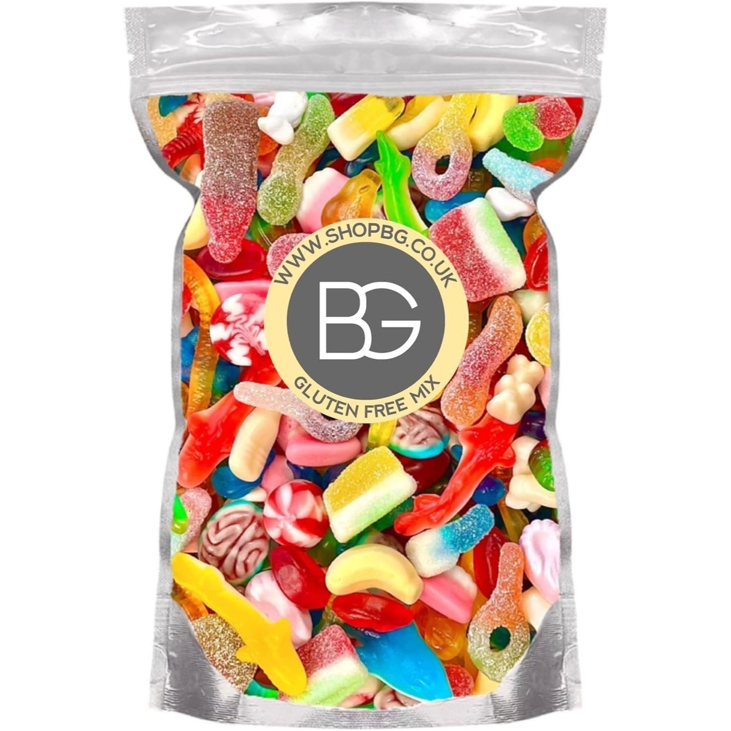 BG 800g Pick & Mix Sweets - Quality Large Retro Candy Sweeties Fresh Assortment, Fizzy, Jelly, Non-Fizzy, Gluten Free, Mixed 800g - Choose Your Pouch