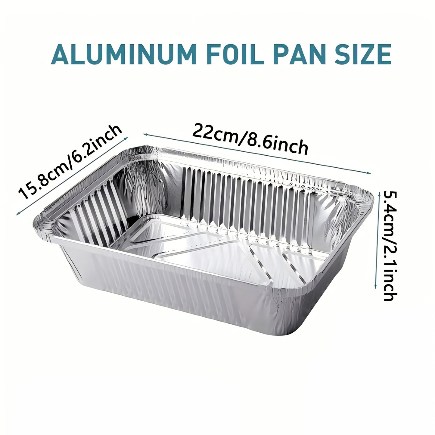 Heavy-Duty Disposable Aluminum Foil Pans with Clear Lids - Airtight, Recyclable Food Storage Containers for Cooking, Baking, Meal Prep, and Takeout - Ideal for Holidays like Christmas and New Year