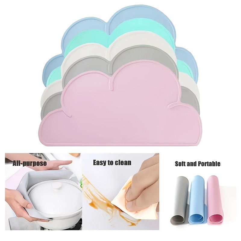 Kids Placemats, Silicone Baby Placemats for Kids Toddler Children Reusable Non-Slip Table Mats, Baby Food Mats for Restaurant