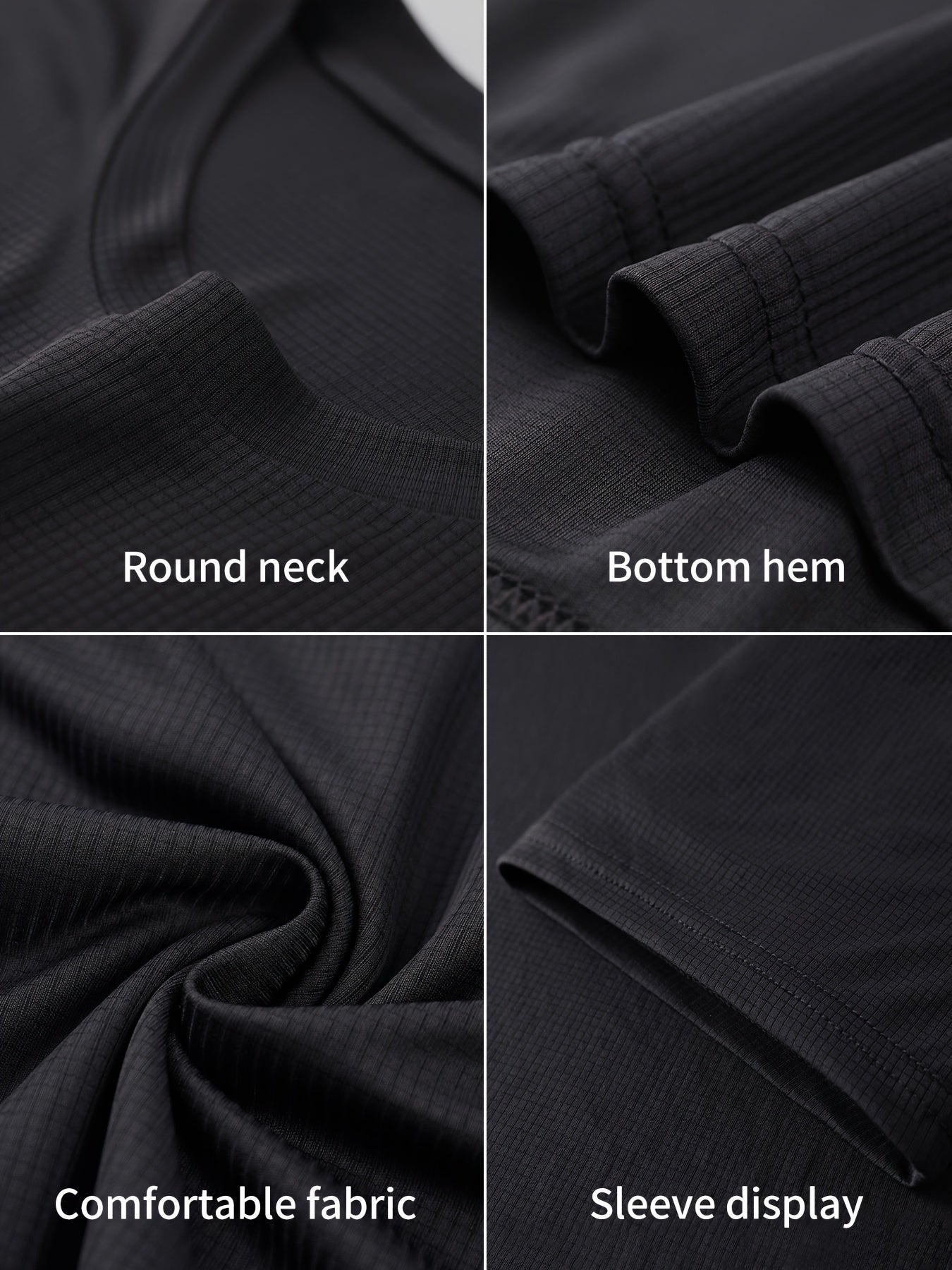 Xinso Prince Men'S 5pcs Black & White Quick-Dry Athletic Tank Tops - Slim Fit, Breathable Short Sleeve Shirts for Running, Gym, Basketball & More - Moisture Wicking, Lightweight & Stylis