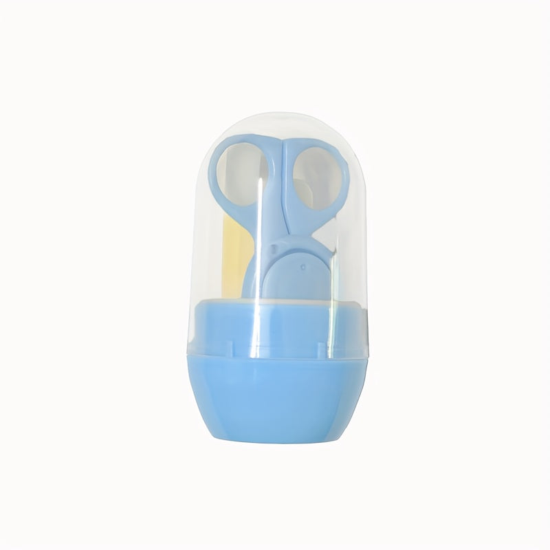 4pcs Infant Grooming Kit, 4-In-1 Nail Clipper Set, Includes Nail Clippers, Scissors, Nail File, And Tweezers