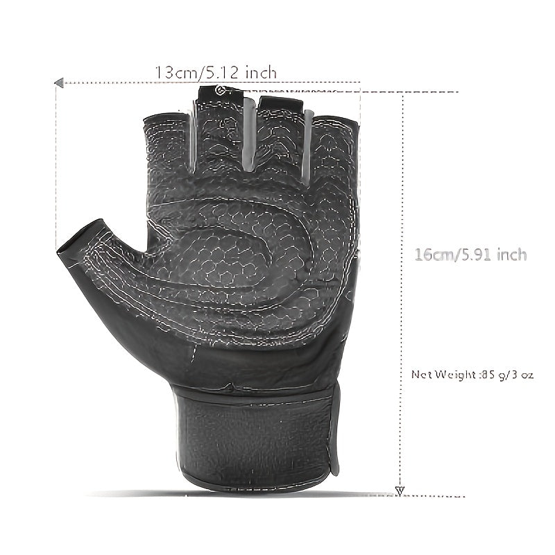 Half-finger Fitness Gloves for Men and Women, Breathable for Dumbbell Lifting, Driving, Outdoor Activities, Sun Protection, Sports, and Cycling