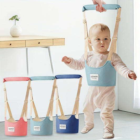 1pc Handheld Early Walking Aid with Anti-Slip Traction Straps - Durable Polyester Harness for Infants, Teething, and Toddlers - Reduces Falls & Improves Coordination - Ideal Baby Learning Tool, Toddler Walking Aid, Secure Fit