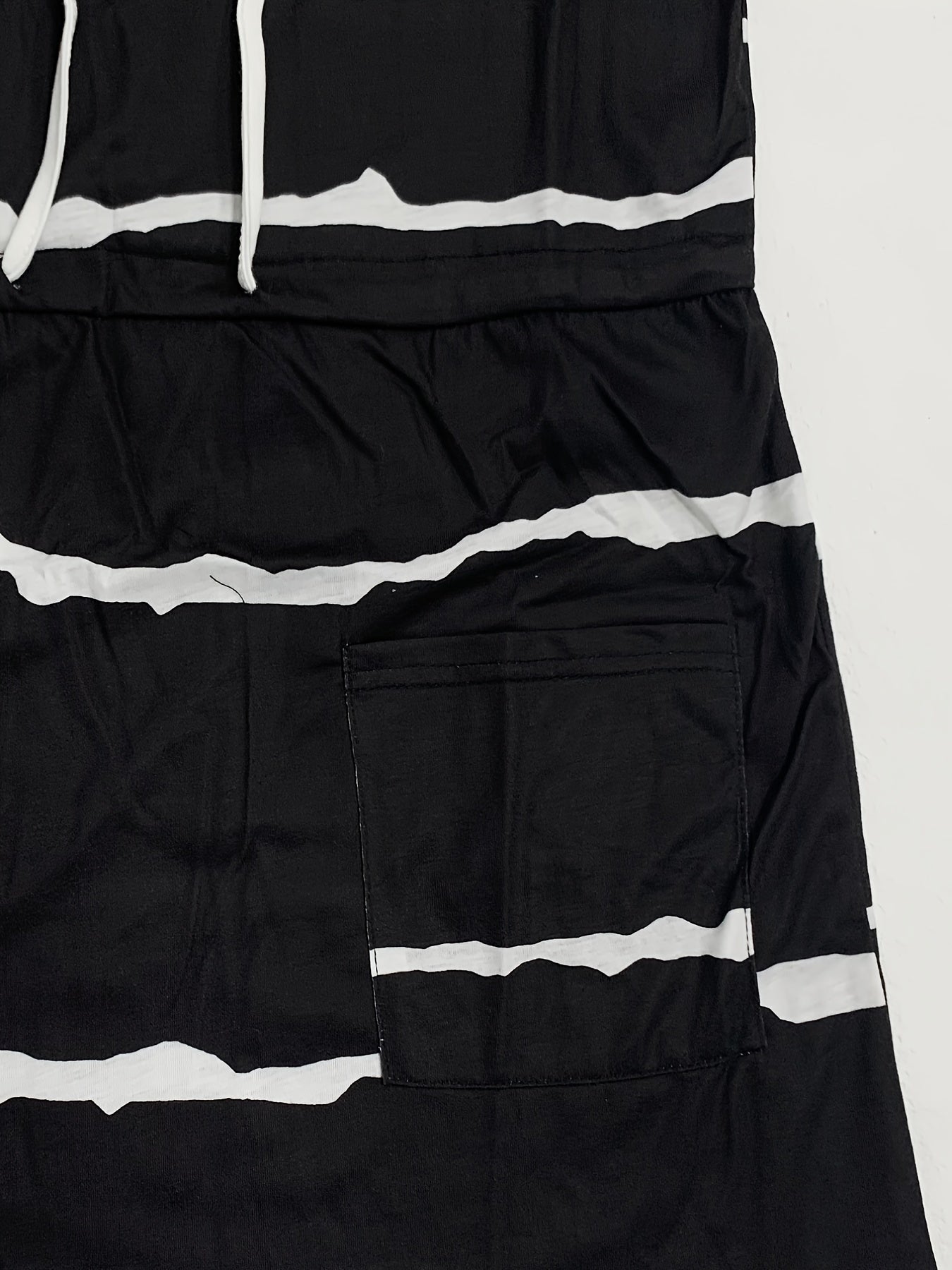 Flattering Color Block Cami Dress - Adjustable Drawstring Waist, Sleeveless for Summer & Spring - Fashionable Womens Day-to-Night Wear
