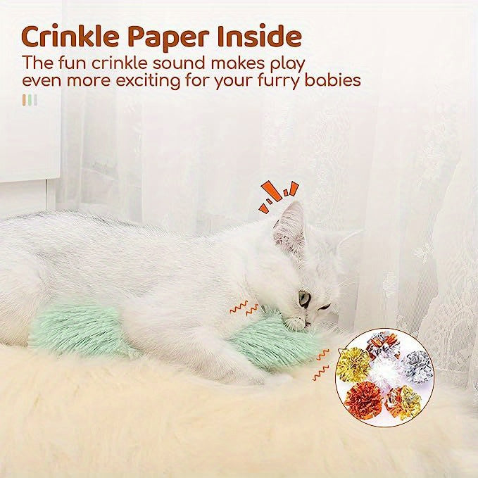 1pc Cat Kicking Toy With Sand Sound For Indoor Cats - Promotes Exercise And Playfulness