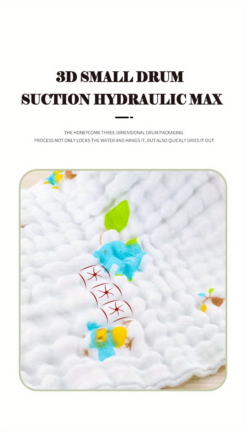 5pcs 30x30cm Cotton Soft Baby Towels, Baby Face Towels, Handkerchief, Bathing Feeding Face Washcloth, Wipe, Burp Cloths