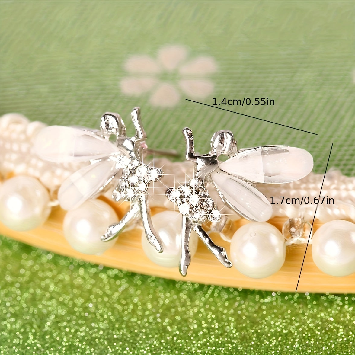 Vintage Korean Flower Fairies Stud Earrings - Daily Chic & Party-Ready, All-Season Versatile Jewelry