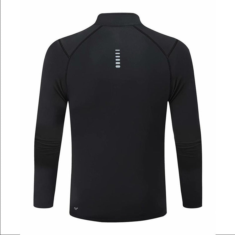 Men's Fitness Long Sleeve T-Shirt Autumn and Winter Fleece-Lined Basketball Training Sweatpants