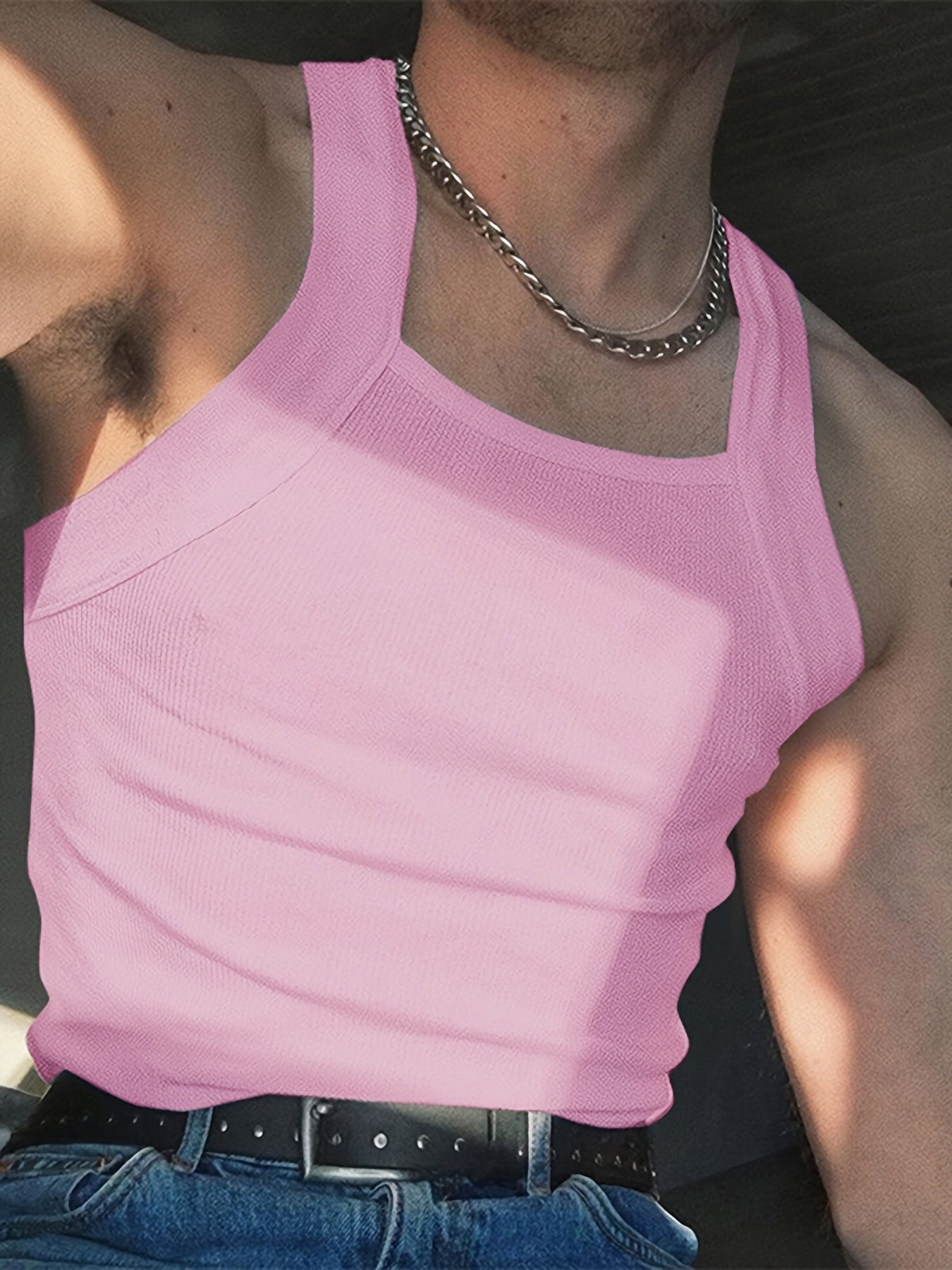 INCERUN Men White Tank Tops O-neck Sleeveless Vacation Casual Vests Streetwear Skinny Party Fashion Men Tops