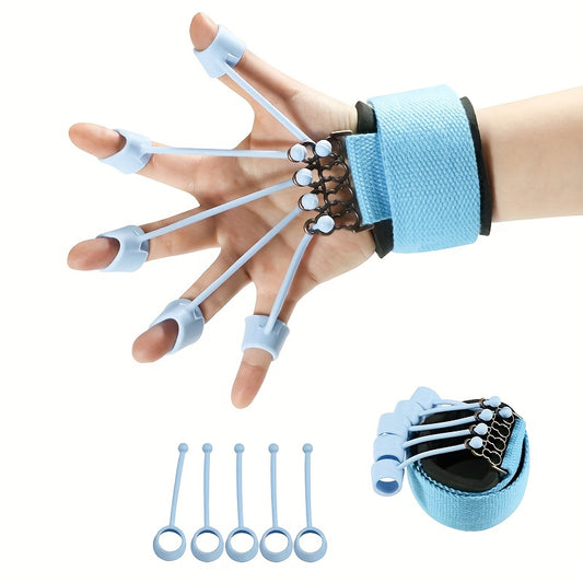 Silicone Polymer Finger Strengthener Resistance Band - Enhance Grip Strength, Improve Finger Dexterity, and Boost Hand Endurance for Men and Women - Uncharged, Portable, and Easy to Use