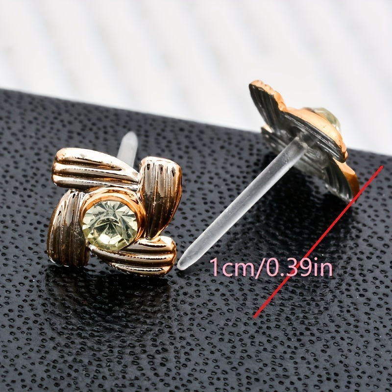 36 Pairs Of Stud Earrings Big Set For Women Mini Flower Heart Shape Mixed Styles Simple Leisure Style Exquisite Gifts