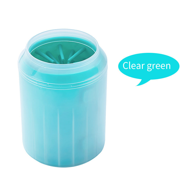 Pet Cats Dogs Paw Cleaner Soft Silicone Foot Cleaning Cup Portable Brush